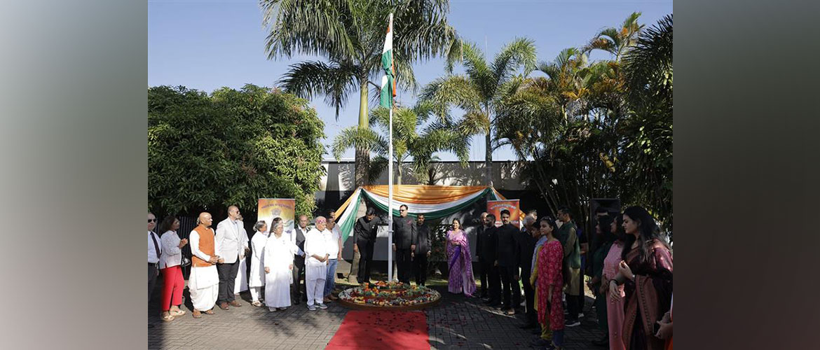 Independence Day 2024: Flag Hoisting ceremony at the Chancery Premises