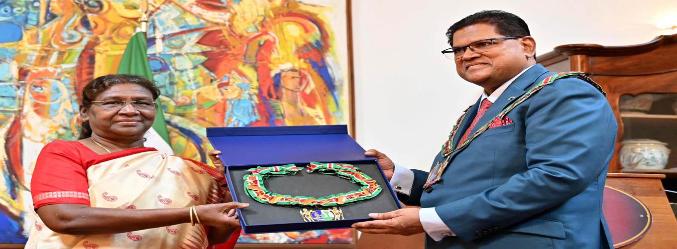 State visit of Hon'ble President of India Smt. Droupadi Murmu to Suriname 04-06 June 2023 - Visit to Arya Diwakar Mandir/Children’s Home